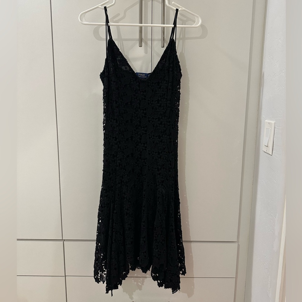 Polo Ralph Lauren Black Lace Dress